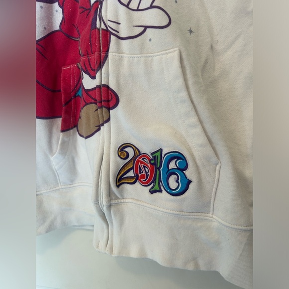 Disney Mickey Mouse Fantasia white sweatshirt 2016 - Picture 2 of 14